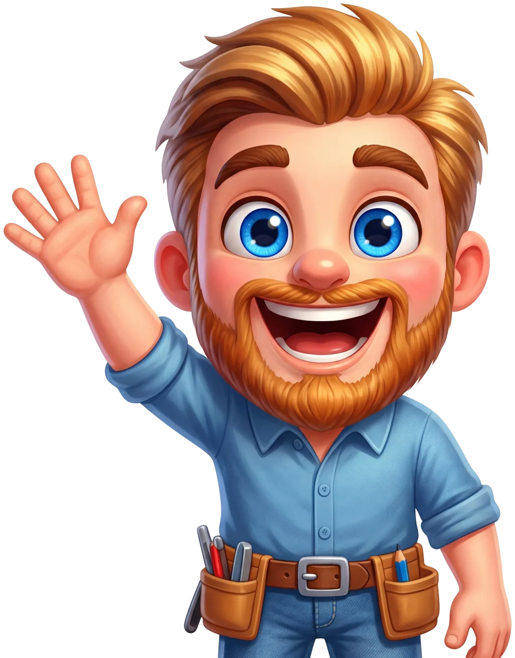 Zach zwaait